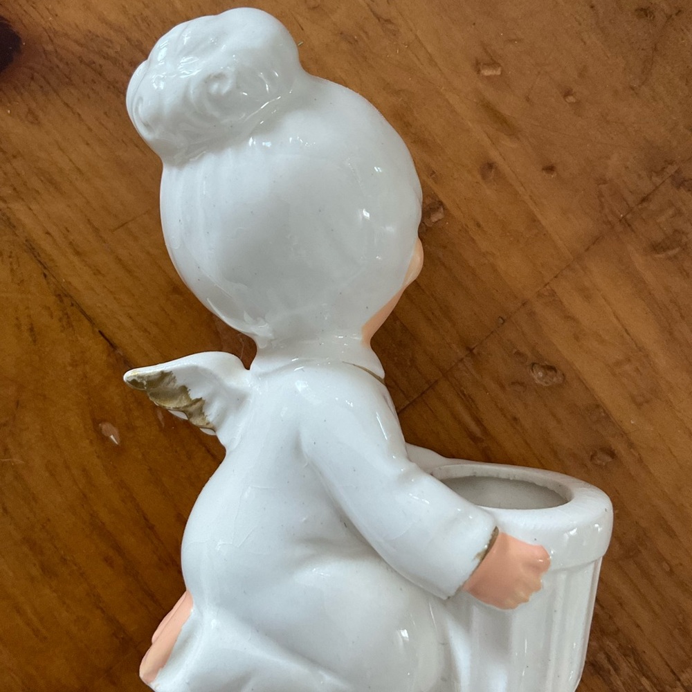 Vintage Ceramic Park Lane Angel Candle Holders - Picture 5 of 11